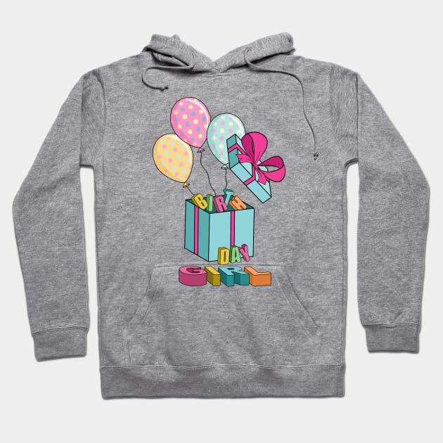 Birthday Girl Hoodie by Designoholic